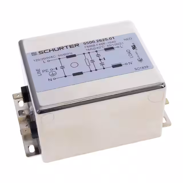 5500.2625.01 SCHURTER Inc.  Moduli di filtro di linea di alimentazione